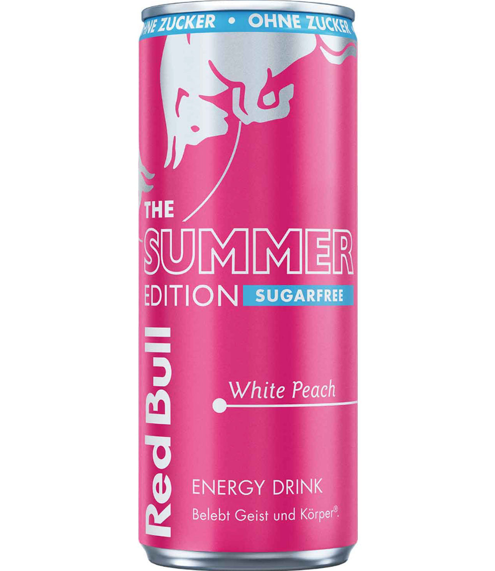 Red Bull Energy Drink Summer Edition White Peach Sugarfree 250ml