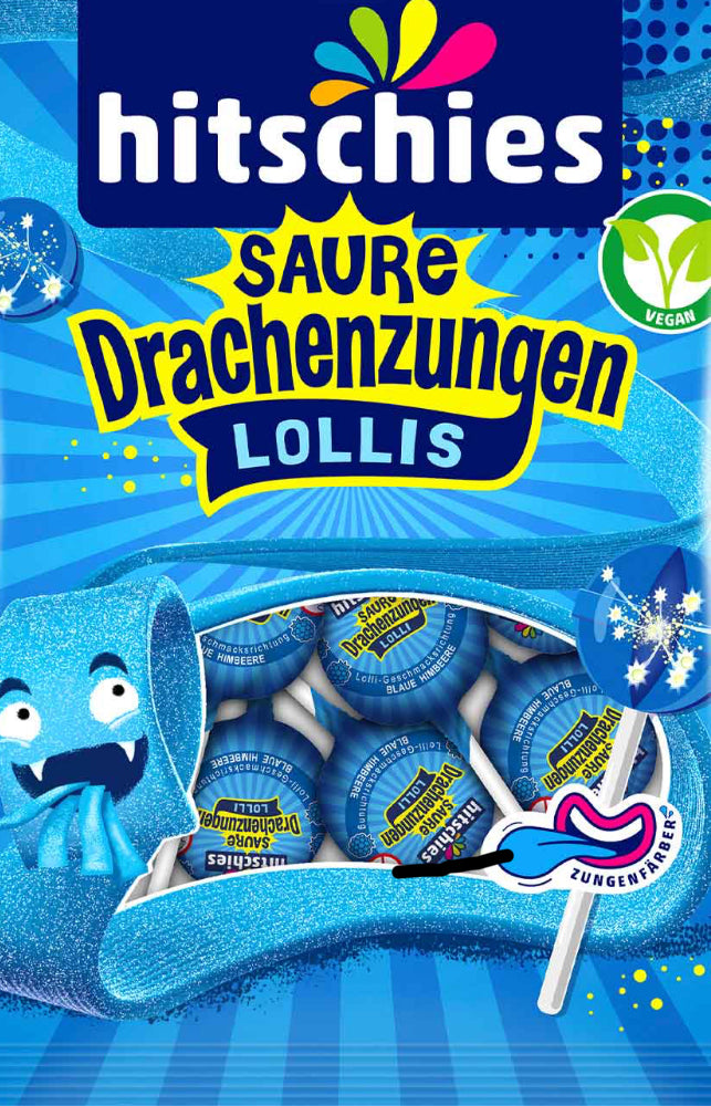 hitschies Saure Drachenzungen Lollis 1Stk.