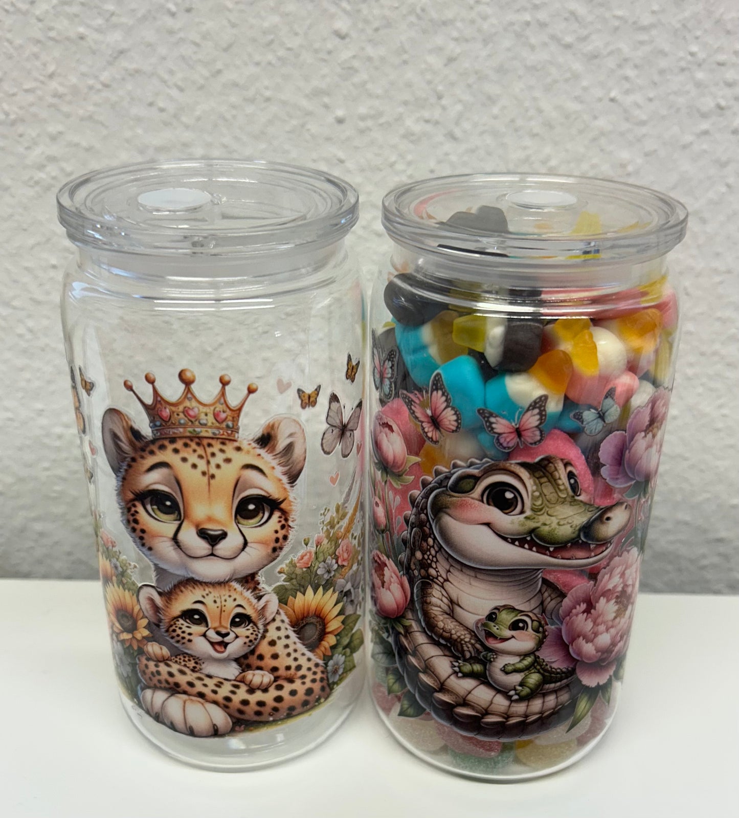 Trinkbecher mit Motiv und zufalls Candymix süss