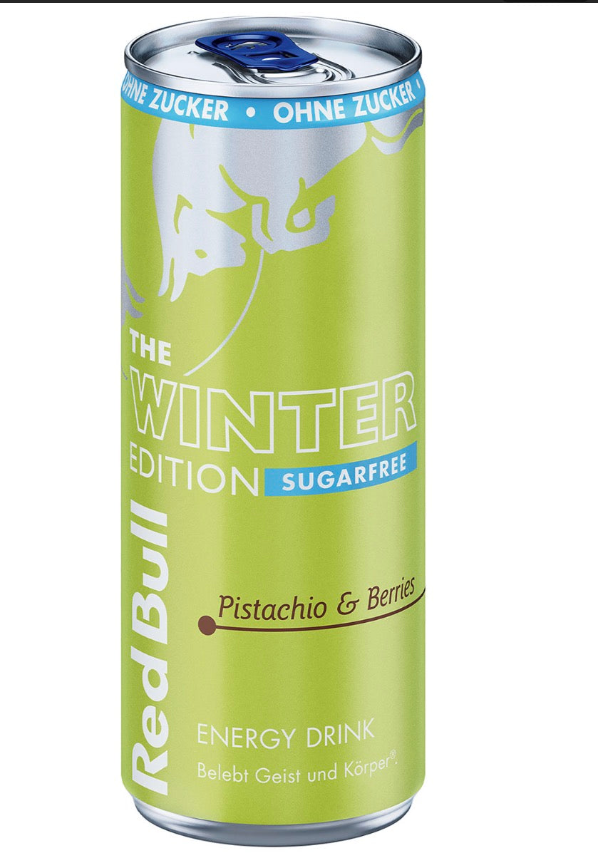 Red Bull Energy Drink Winter Edition Pistachio & Berries Sugarfree 250ml