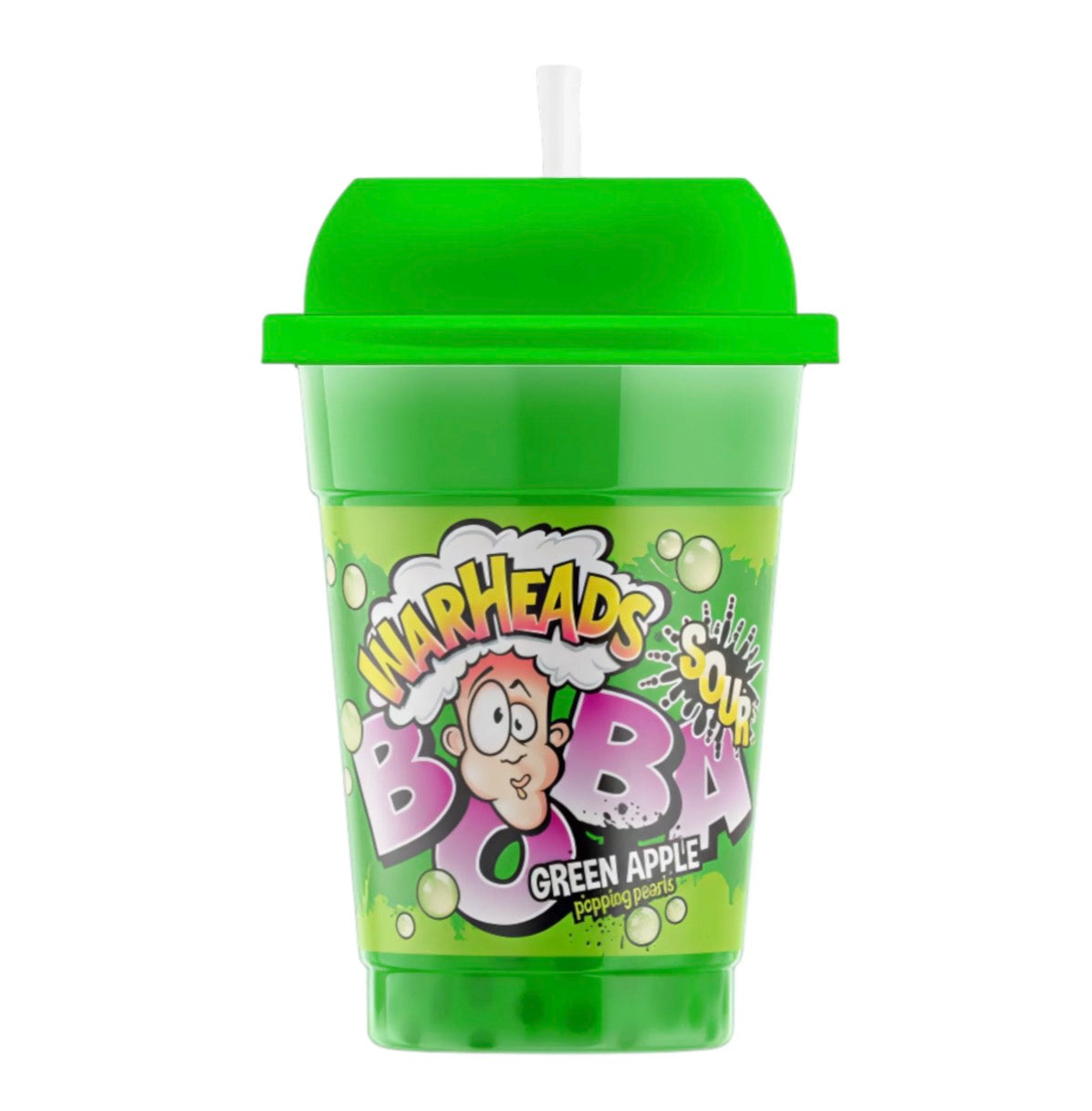 WARHEADS BOBA SOUR GREEN APPLE 400ml