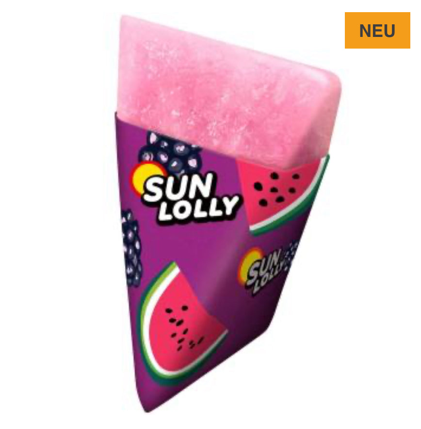 Sun Lolly Wassereis Wassermelone & Brombeere