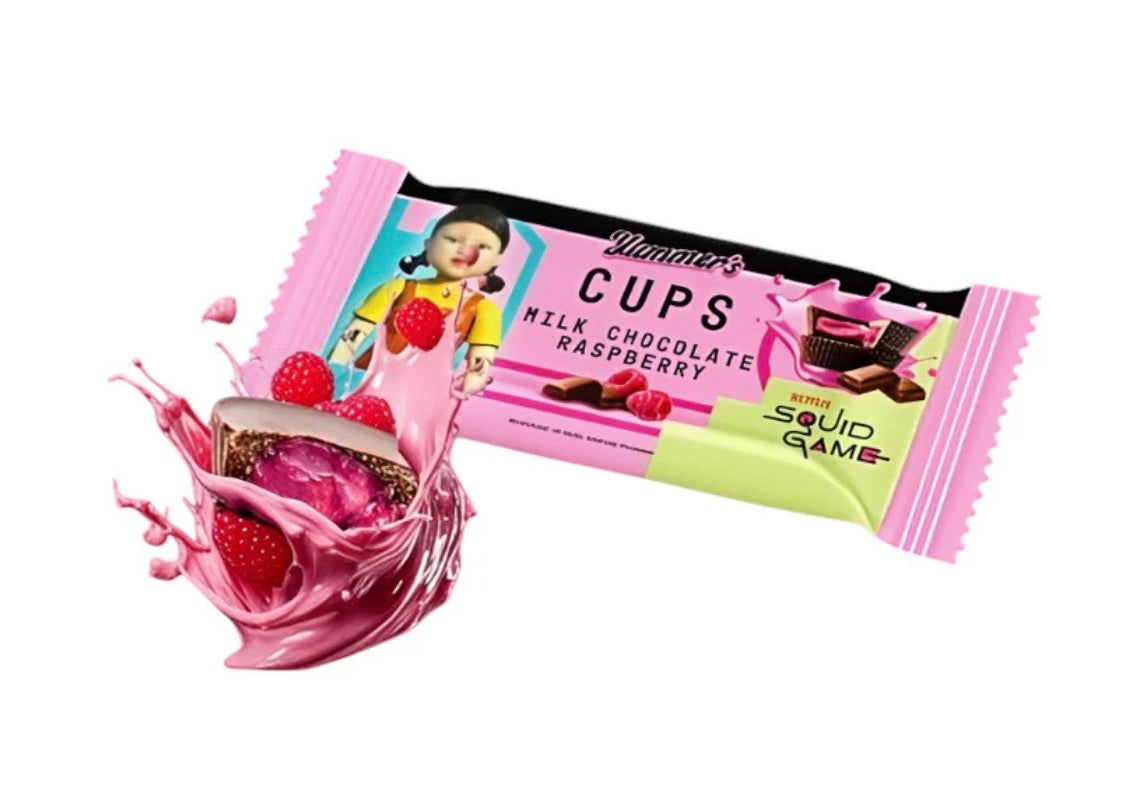 Squid Game Milk Chocolate Raspberry Cups 40 g