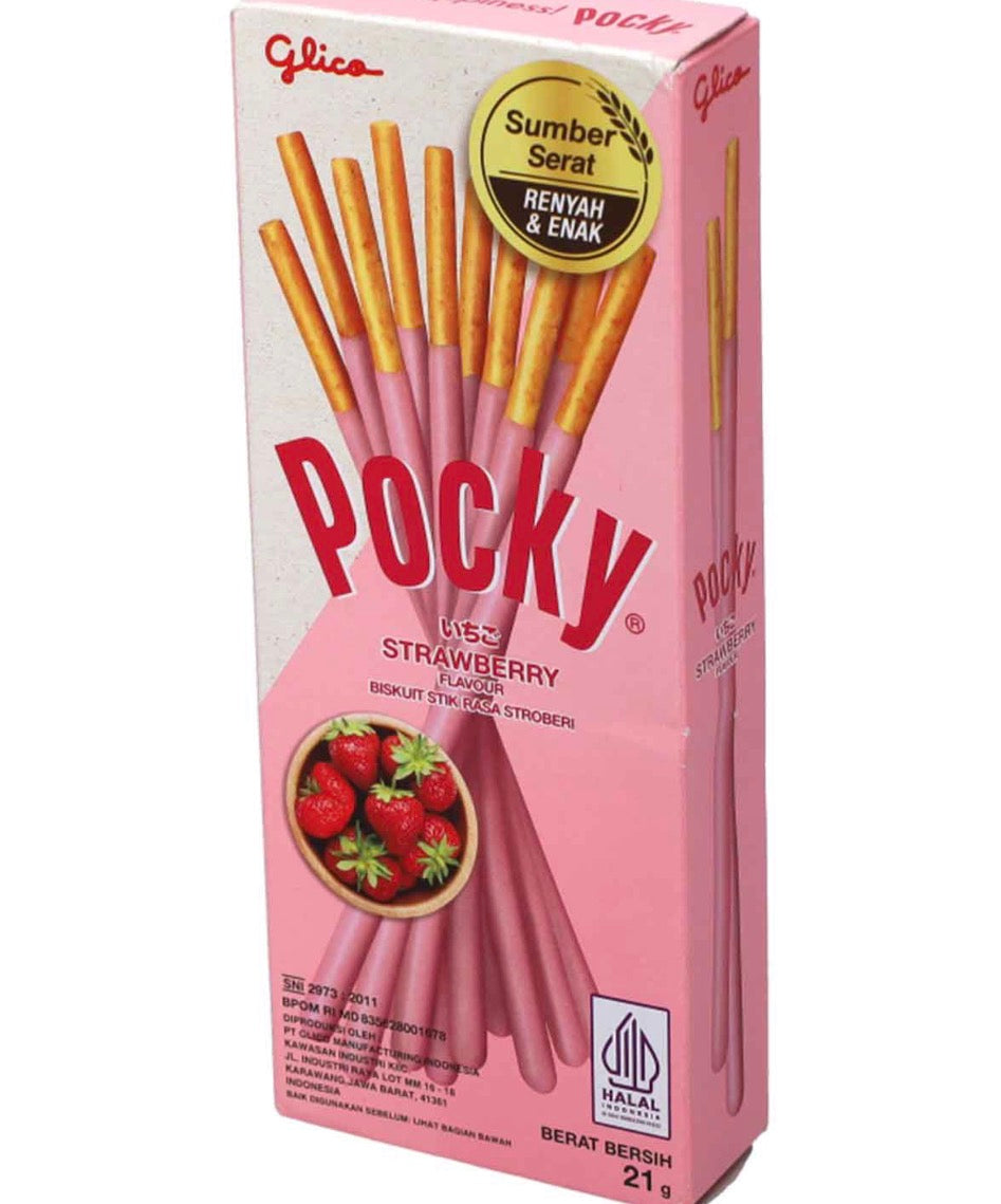 Pocky Strawberry Sticks 22g