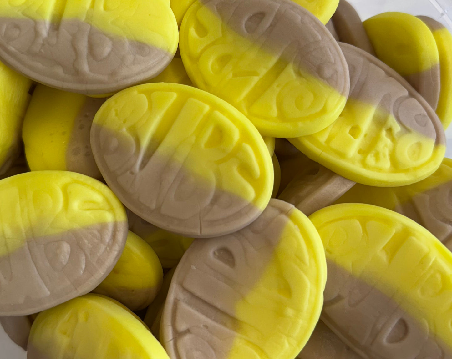 100g Bubs Bananen-Ovale - Schwedische Süßigkeiten Vegan