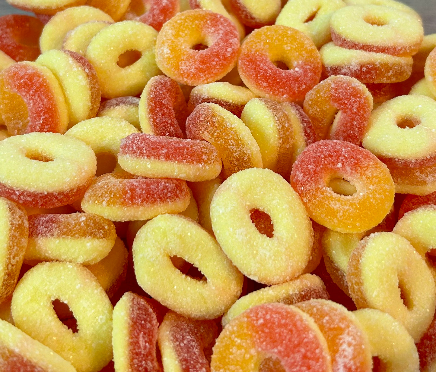 100g Peach Rings Halal