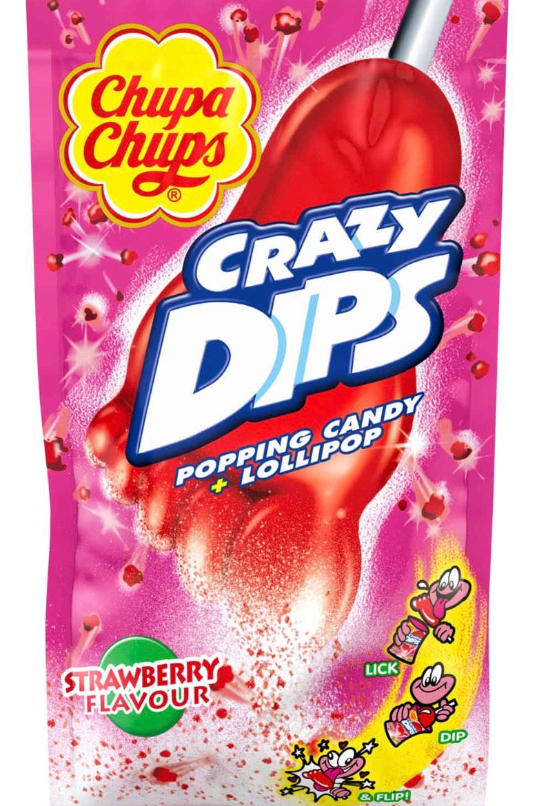 Chupa Chups Crazy Dips Strawberry 14g