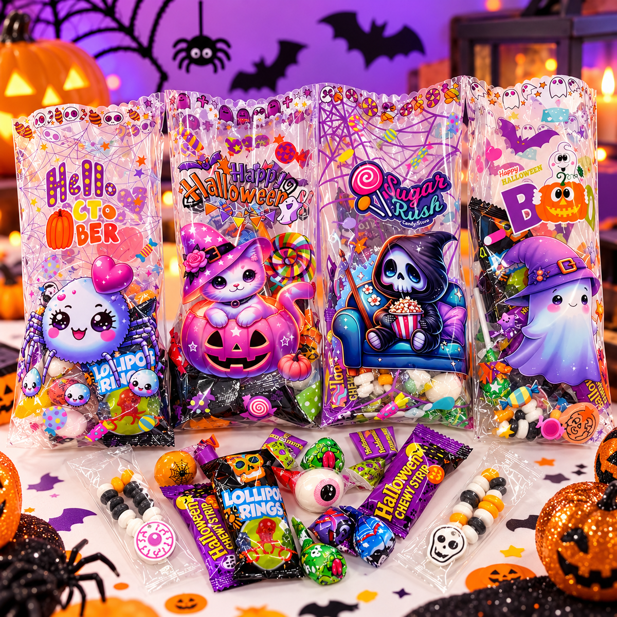 100g Halloween Candysäckli