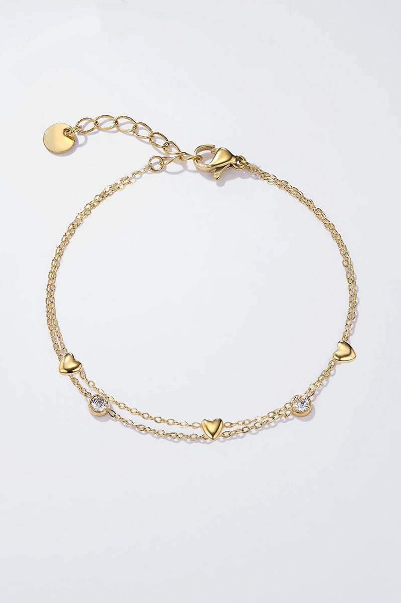 Herzenarmkette Edelstahl 💕💎