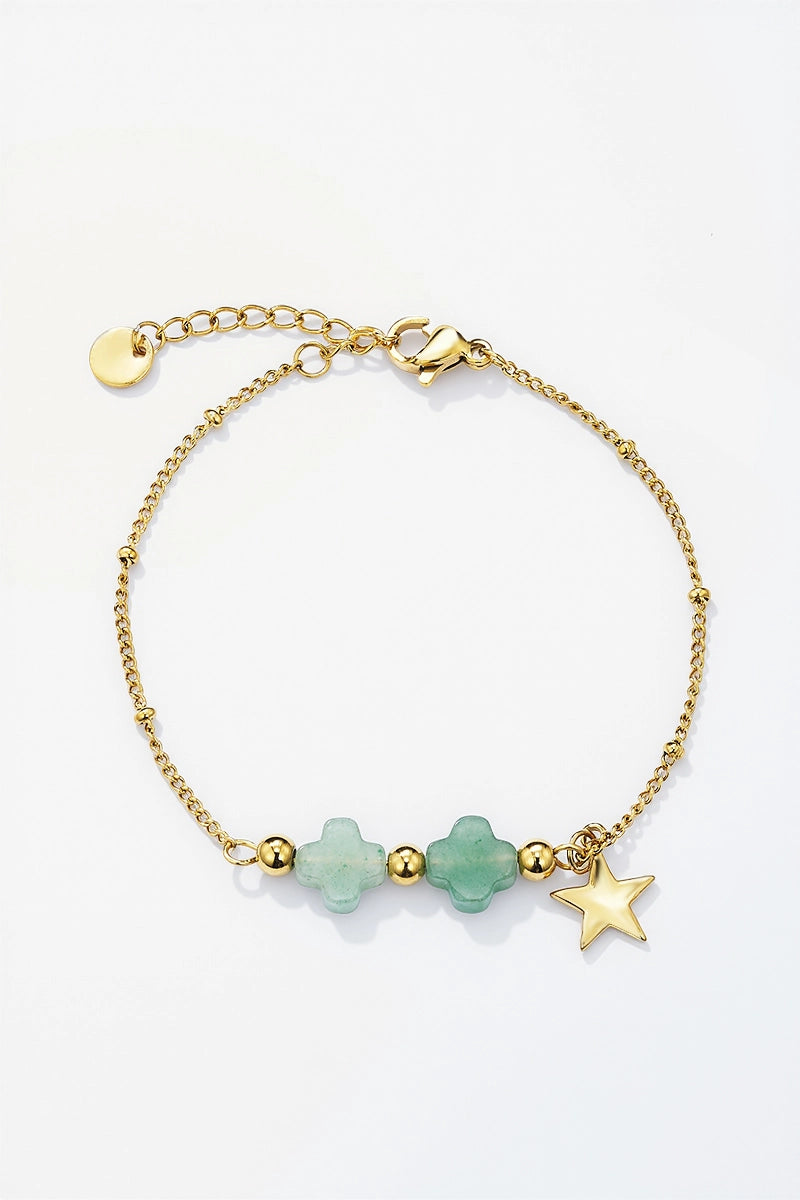 Edelstahl Armkette grün⭐️