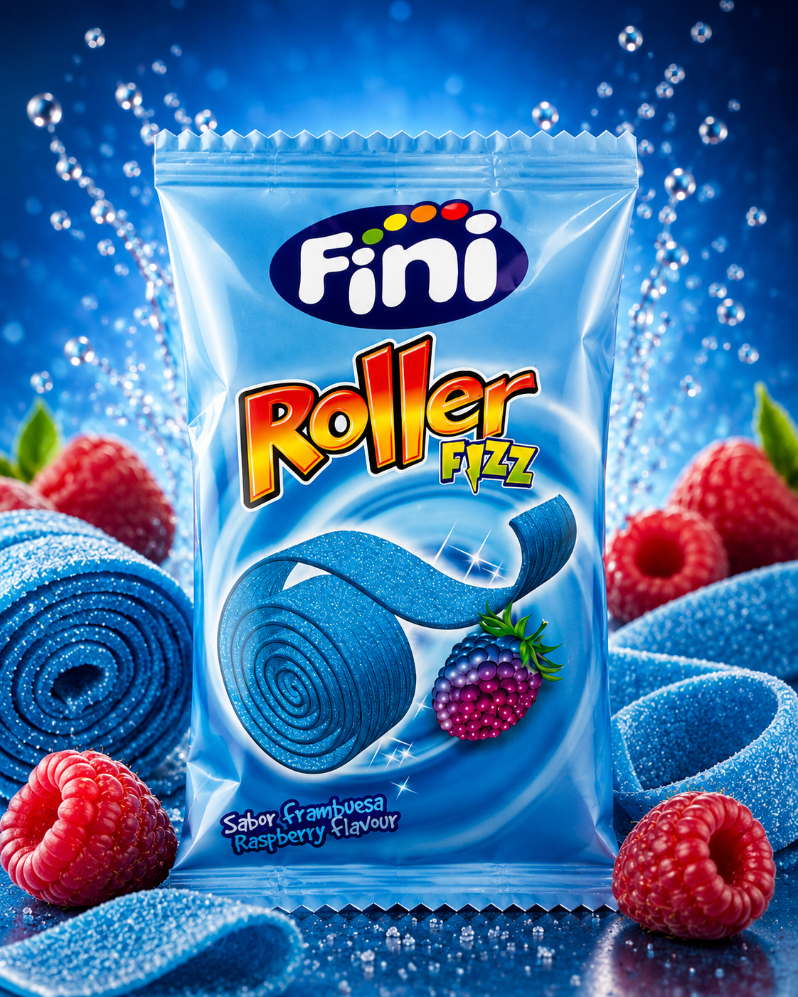Fini Roller Fizz Raspberry 20g
