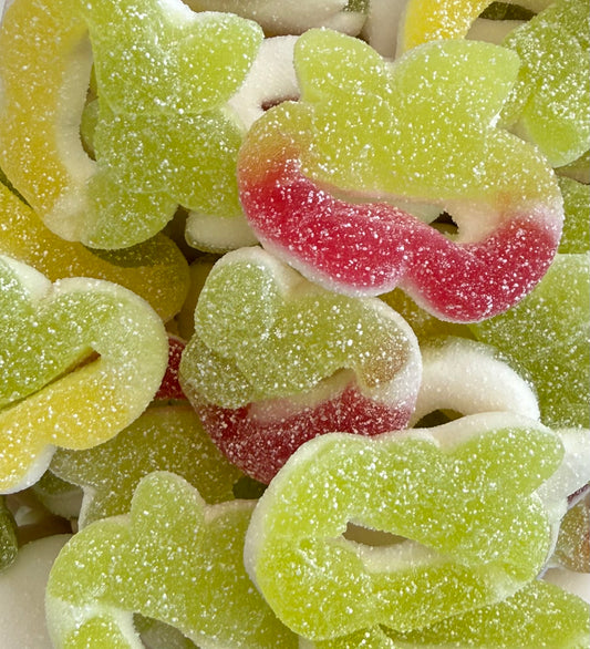 100g Lachgummi Apfelringe