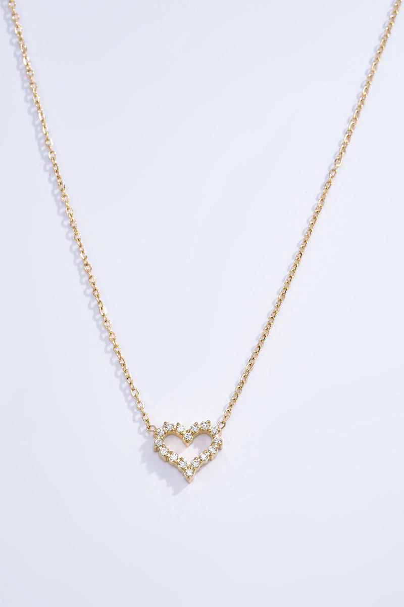 Halskette stone Heart gold 💖