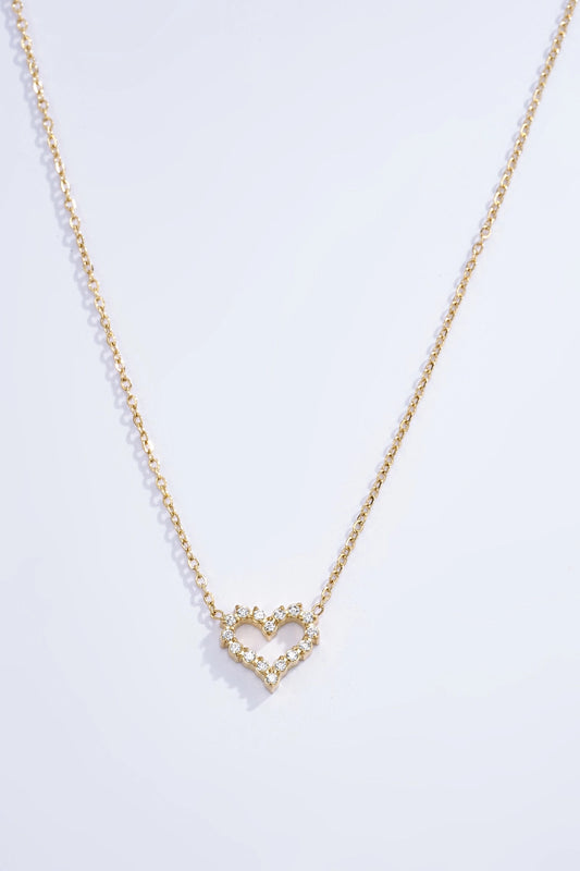 Halskette stone Heart gold 💖