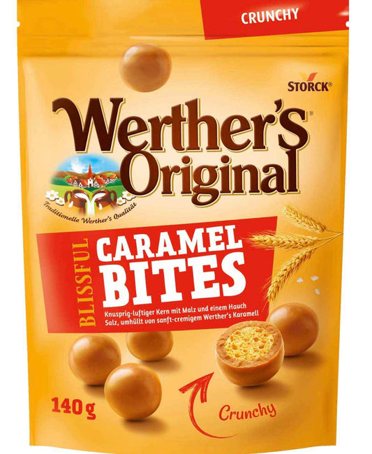 Werther's Original Blissful Caramel Bites Crunchy 140g