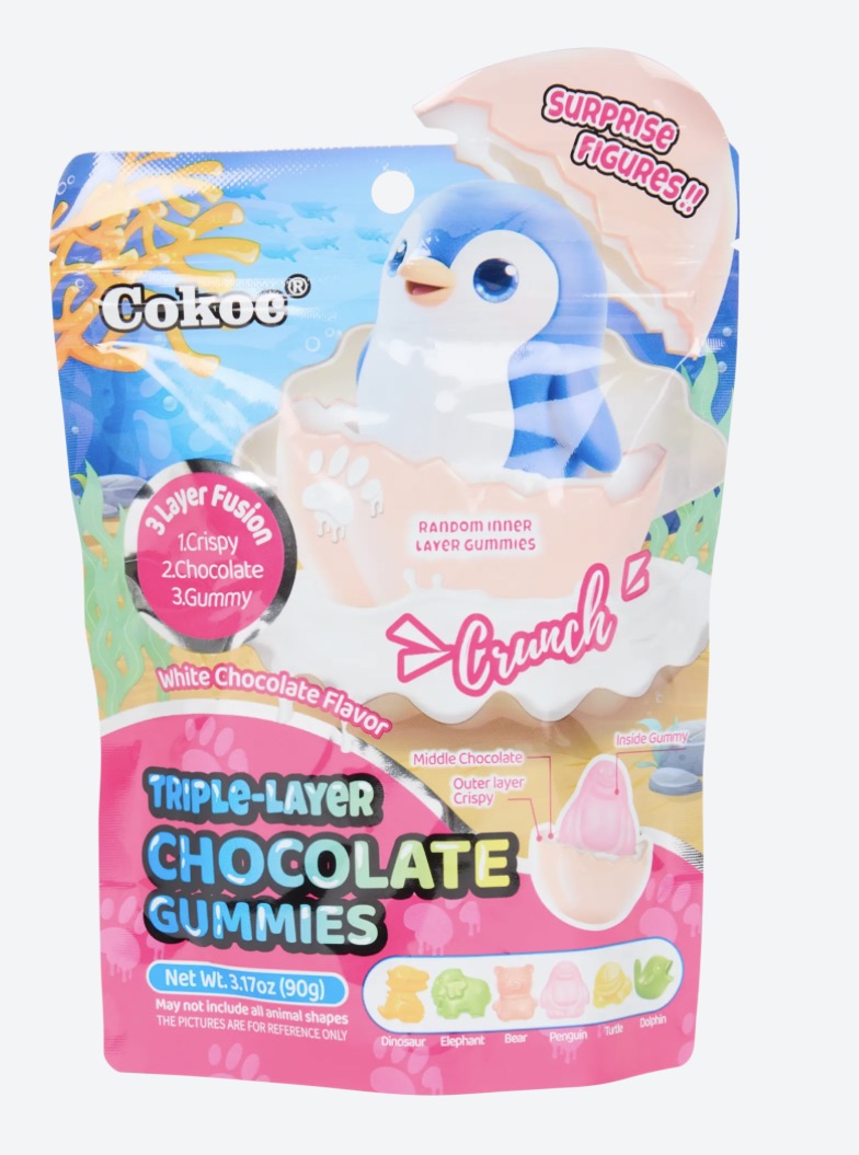 Cokoc Pingu Schoko-Fruchtgummi
90 g