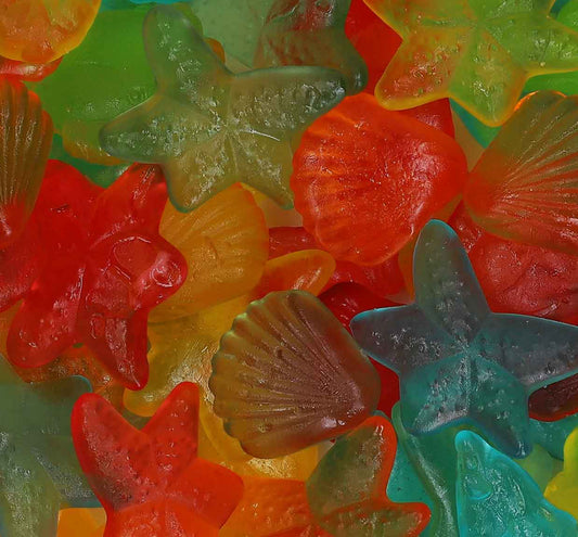 100g Yummi Yummi Fruchtgummi Meerestiere zuckerfrei