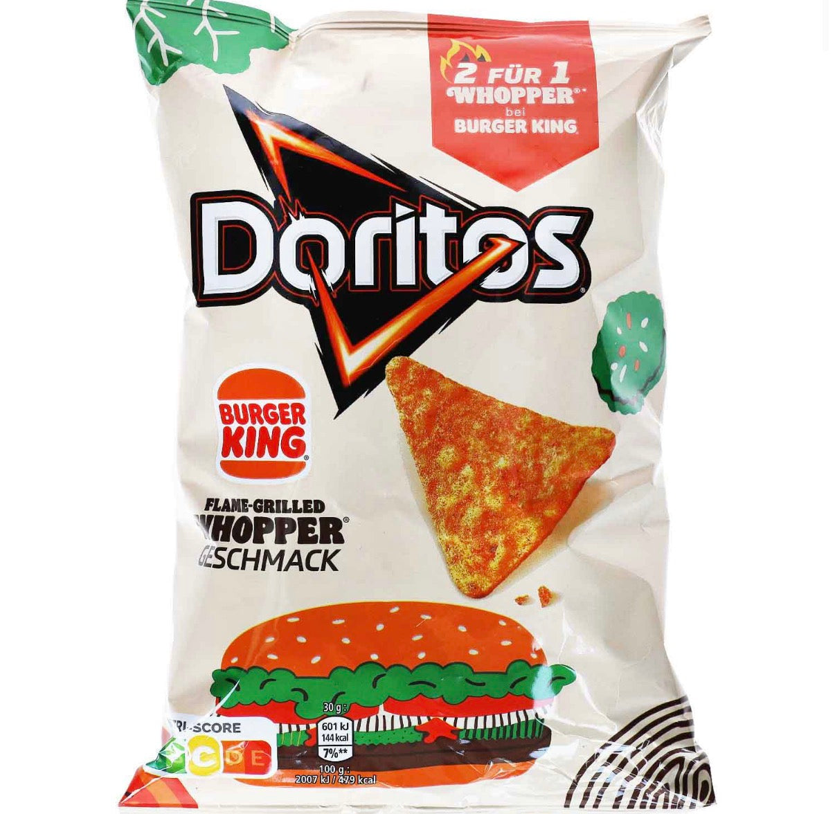 Doritos Burger King Flame-Grilled Whopper 100g