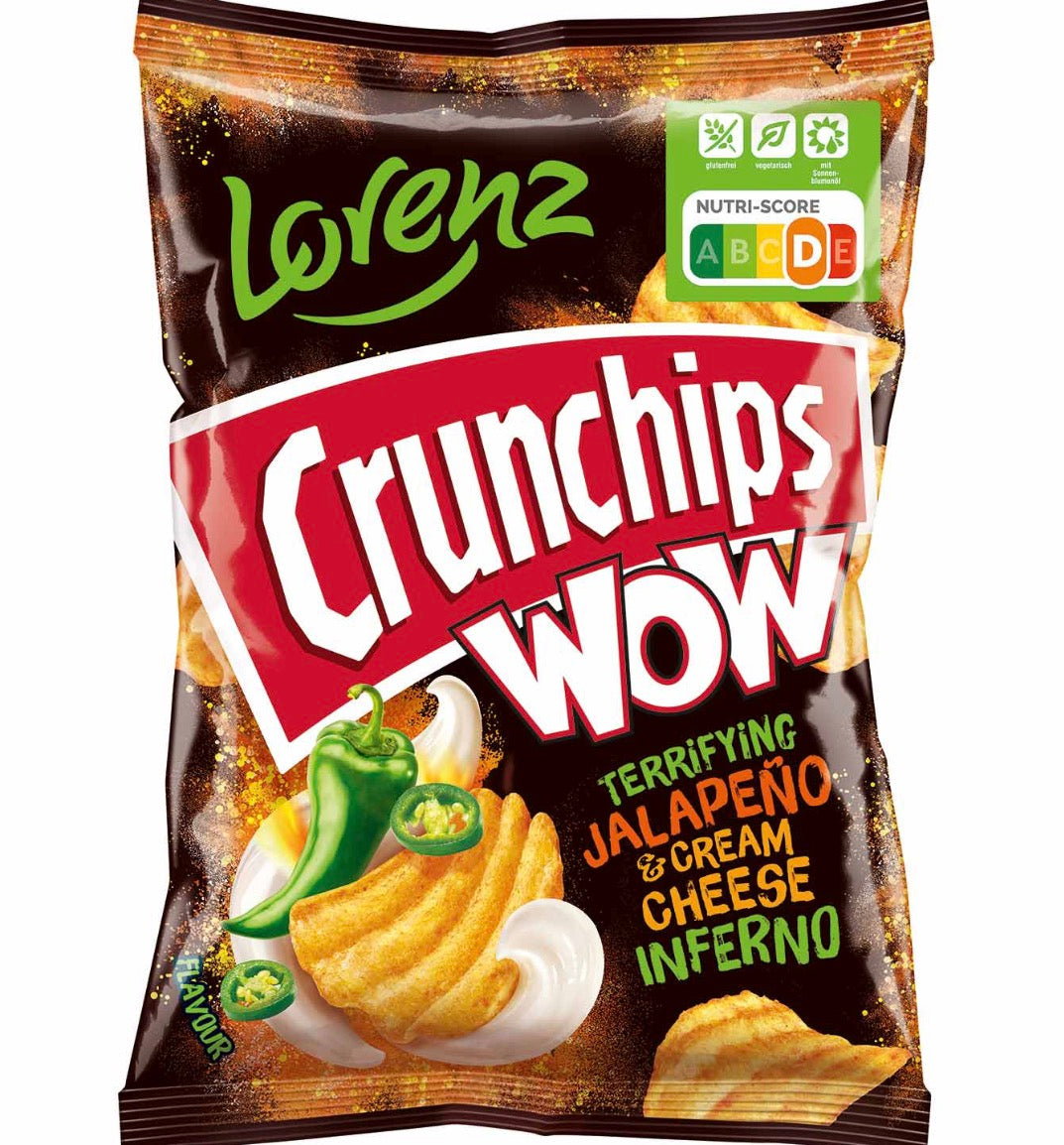 Crunchips WOW Terrifying Jalapeño & Cream Cheese Inferno 110g