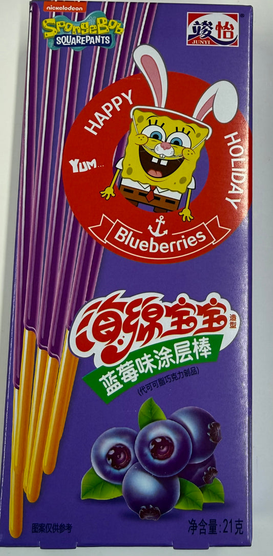 SpongeBob coated Stick Blueberry Flavour 21g