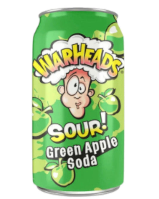 WARHEADS SOUR SODA GREEN APPLE 330ml