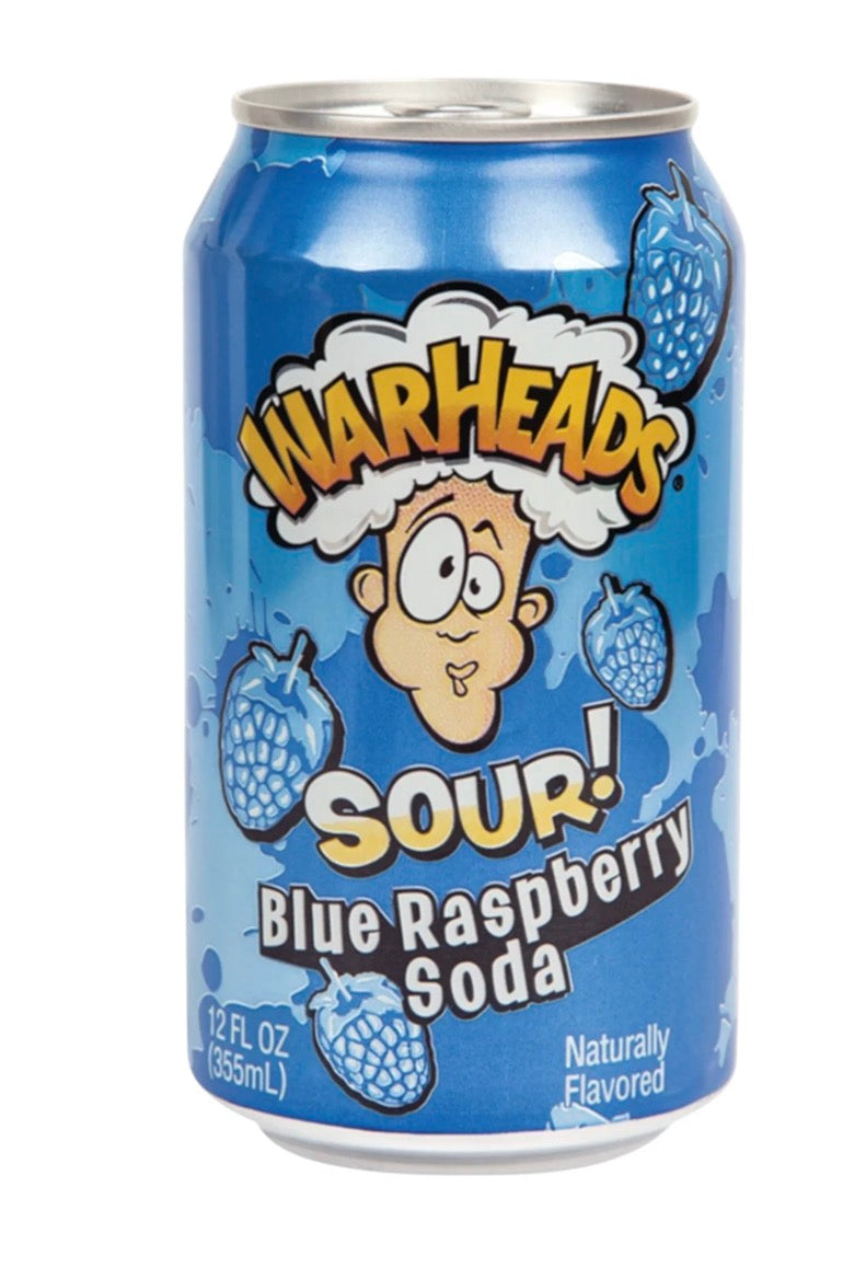 Warheads Sour Soda Blue Raspberry 330 ml