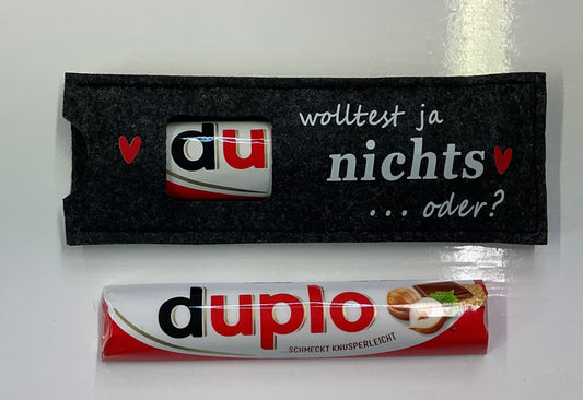 1Stk. duplo mit Hülle "du wolltest ja nichts…"