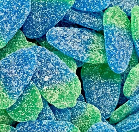 100g sprudelnde blaue Himbeeren