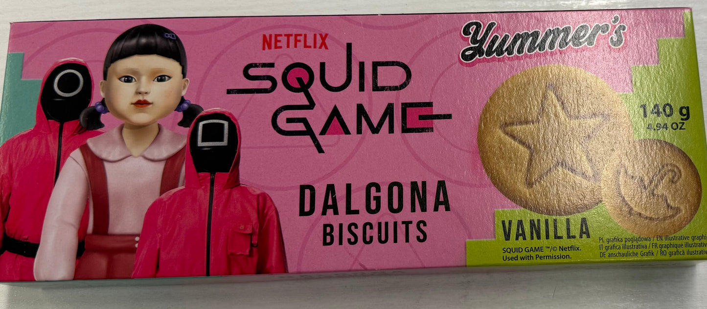 Squid Game Vanilla Dalgona Biscuits 140 g