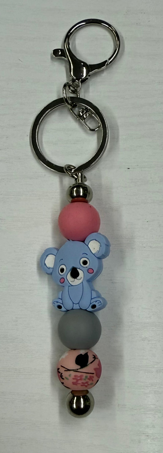 Schlüsselanhänger Koala blau