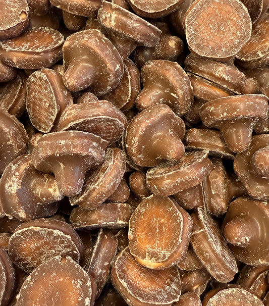 100g Schaumpilze mit Schokolade