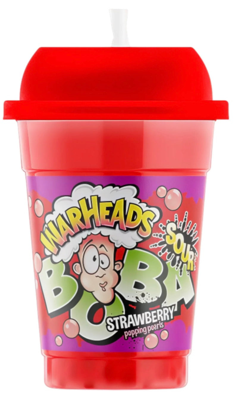 BEVER WARHEADS BOBA SOUR STRAWBERRY 400ml