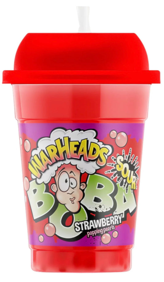 BEVER WARHEADS BOBA SOUR STRAWBERRY 400ml