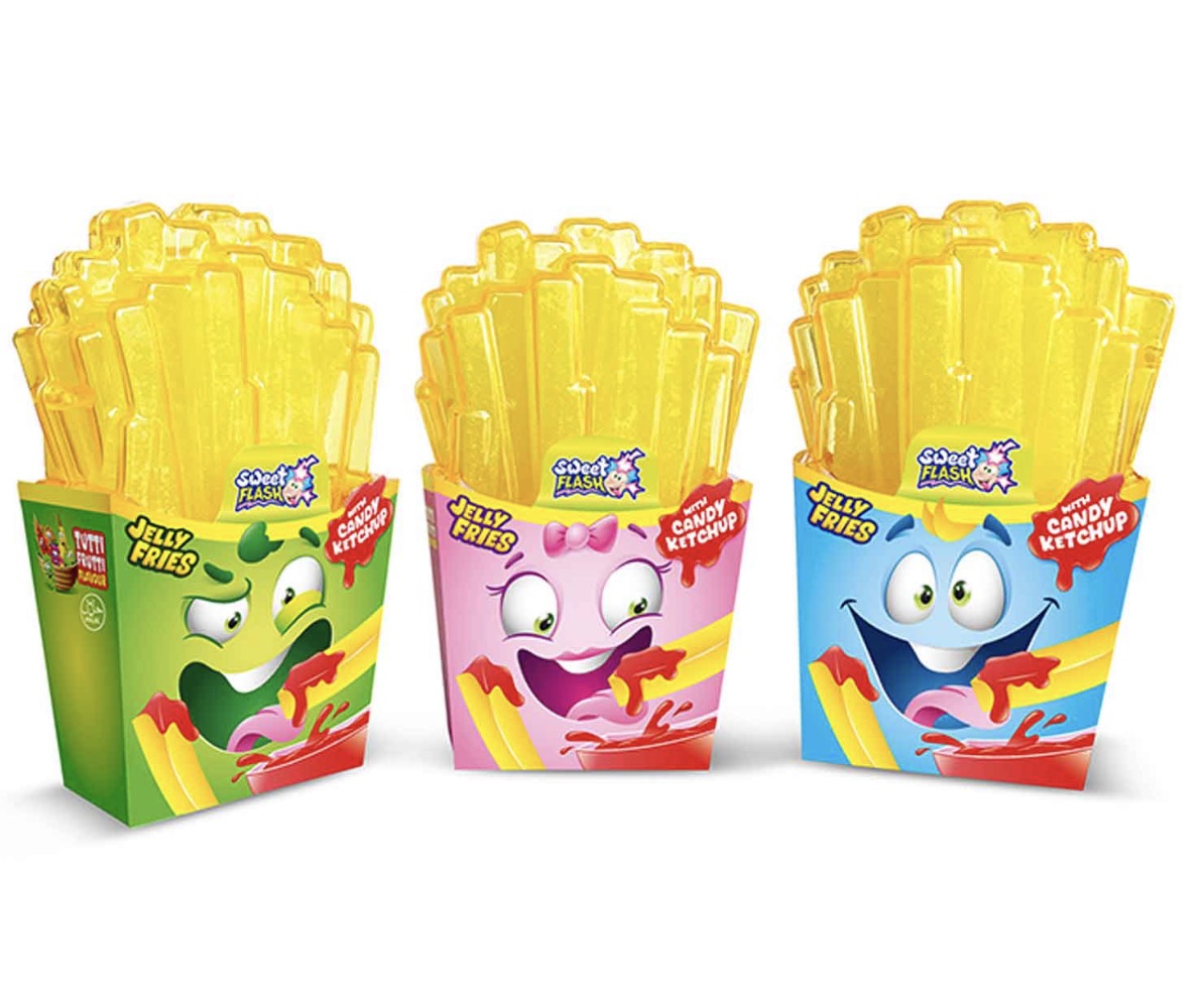 Sweet Flash Jelly Fries & Candy Ketchup 40g