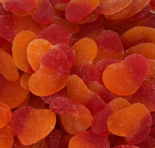 100g Peach Hearts