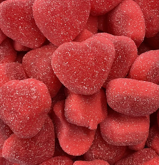 100g gefüllte Erdbeerherzen sauer (Halal)