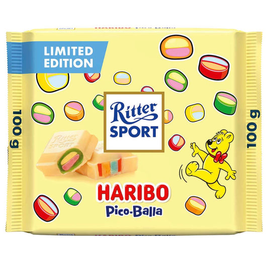 Ritter Sport Haribo Pico-Balla Weisse Schokolade 100g