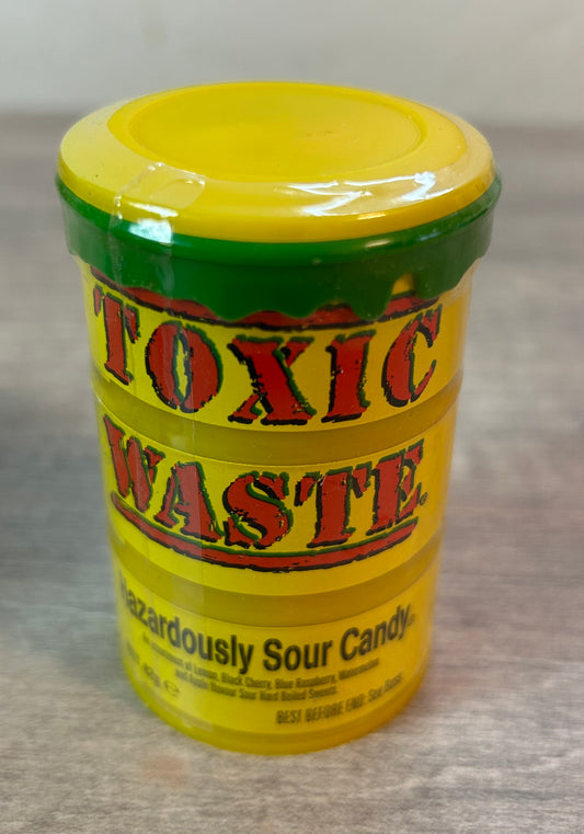 Toxic Waste yellow Sour Candy 42g