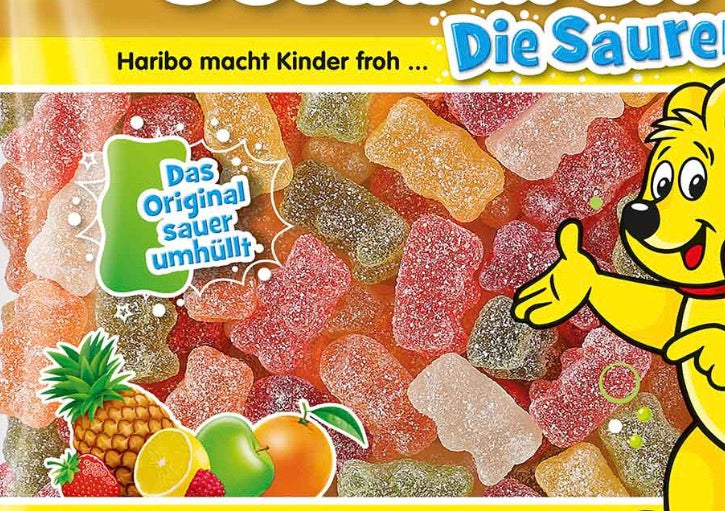 100g Haribo Goldbären Die Sauren