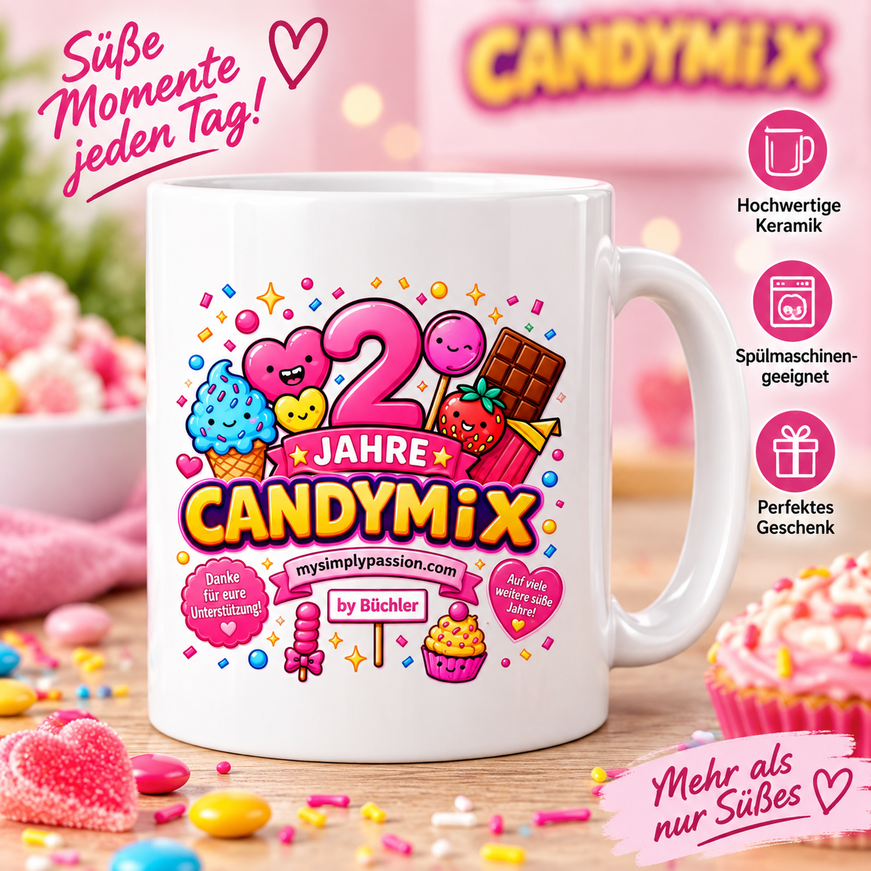 Candymix Jubiläums Tasse