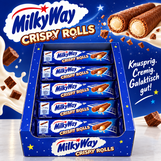Milky Way Crispy Rolls Waffelröllchen 25g