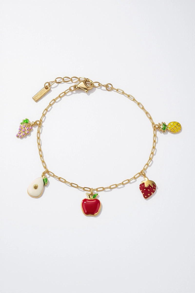 Armkette 🍓🍍🍇 vergoldet