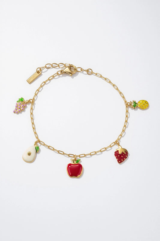 Armkette 🍓🍍🍇Edelstahl vergoldet