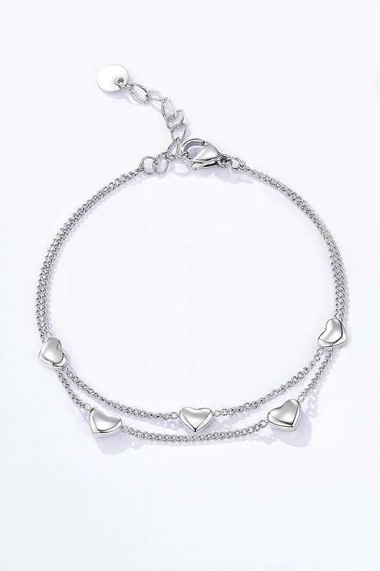 Herzenarmkette Edelstahl ❤️❤️