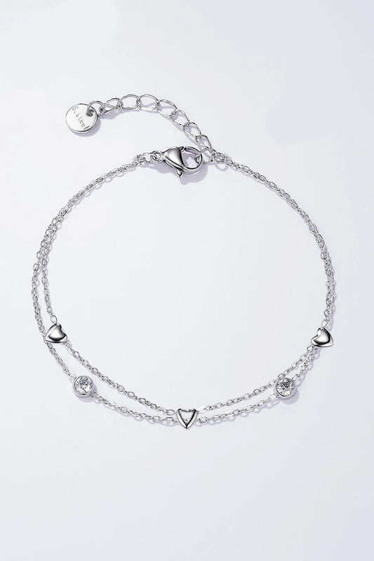 Herzenarmkette Edelstahl 💕💎