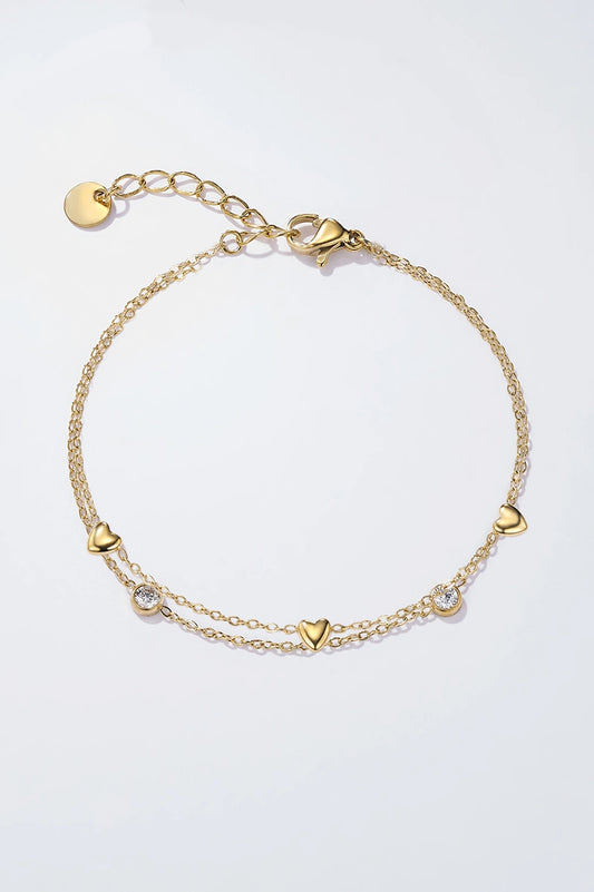 Herzenarmkette Edelstahl 💕💎