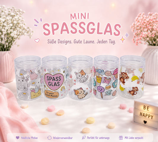Spassglas mini leer für die kleinen🍬