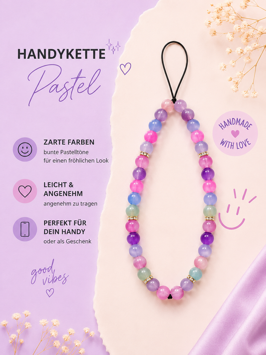 Handykette „Pastel“ – Handmade