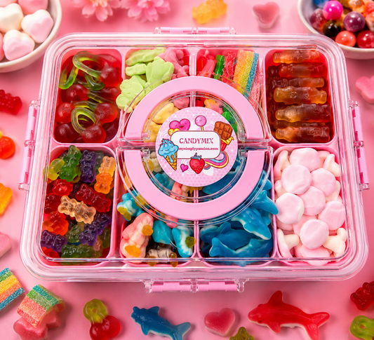 Candymix Snackbox 8 Fächer pink