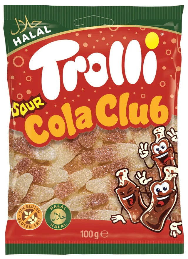 100g Trolli Halal Sour Cola Club